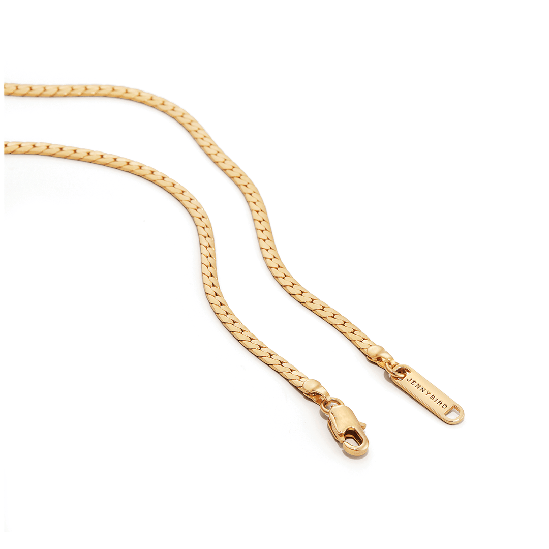Priya Snake Chain Necklace - Gold | Jenny Bird