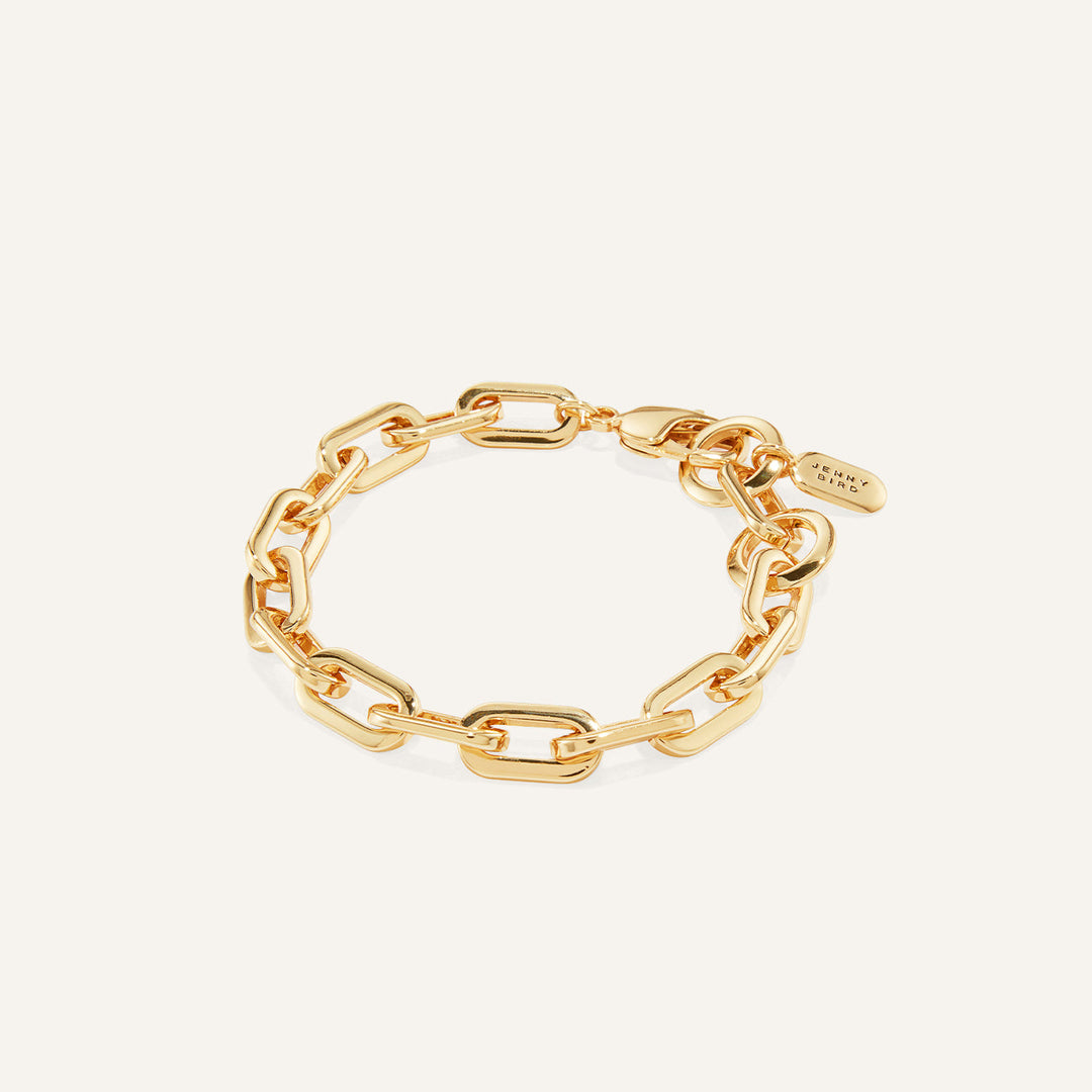 Toni Link Bracelet Small - Gold | Jenny Bird