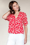 Floral For Me Top - Red | Pink Martini - Clearance