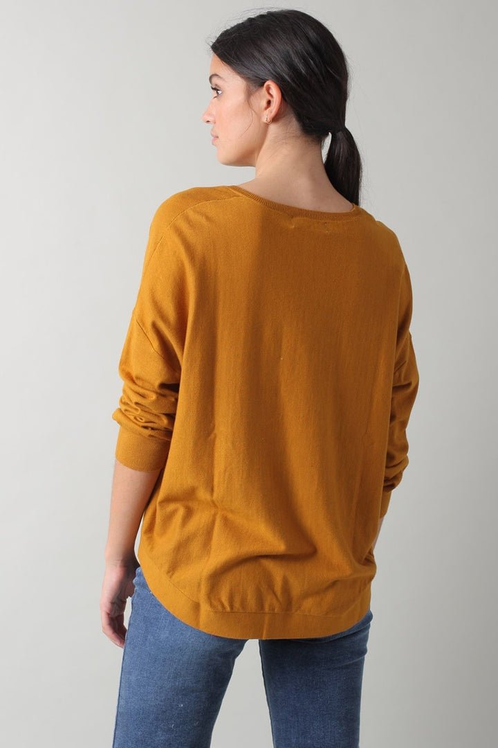 Organic Cotton Sweater - Amber | Indi & Cold - Clearance