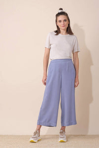 Lyocell Crop Trousers - Azul Anil | Indi & Cold - Clearance
