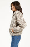 Denver Leopard Sherpa Jacket - Mink Grey | Z Supply