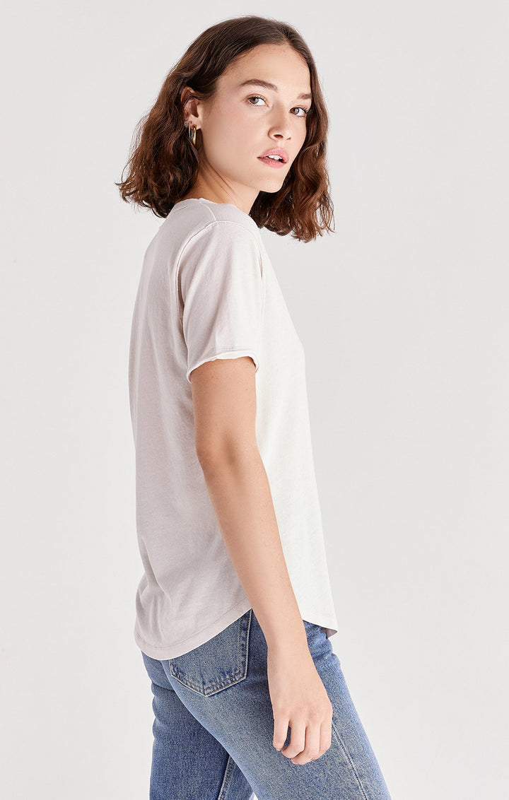 Organic Cotton V-Neck Tee - Pumice | Z Supply - Clearance