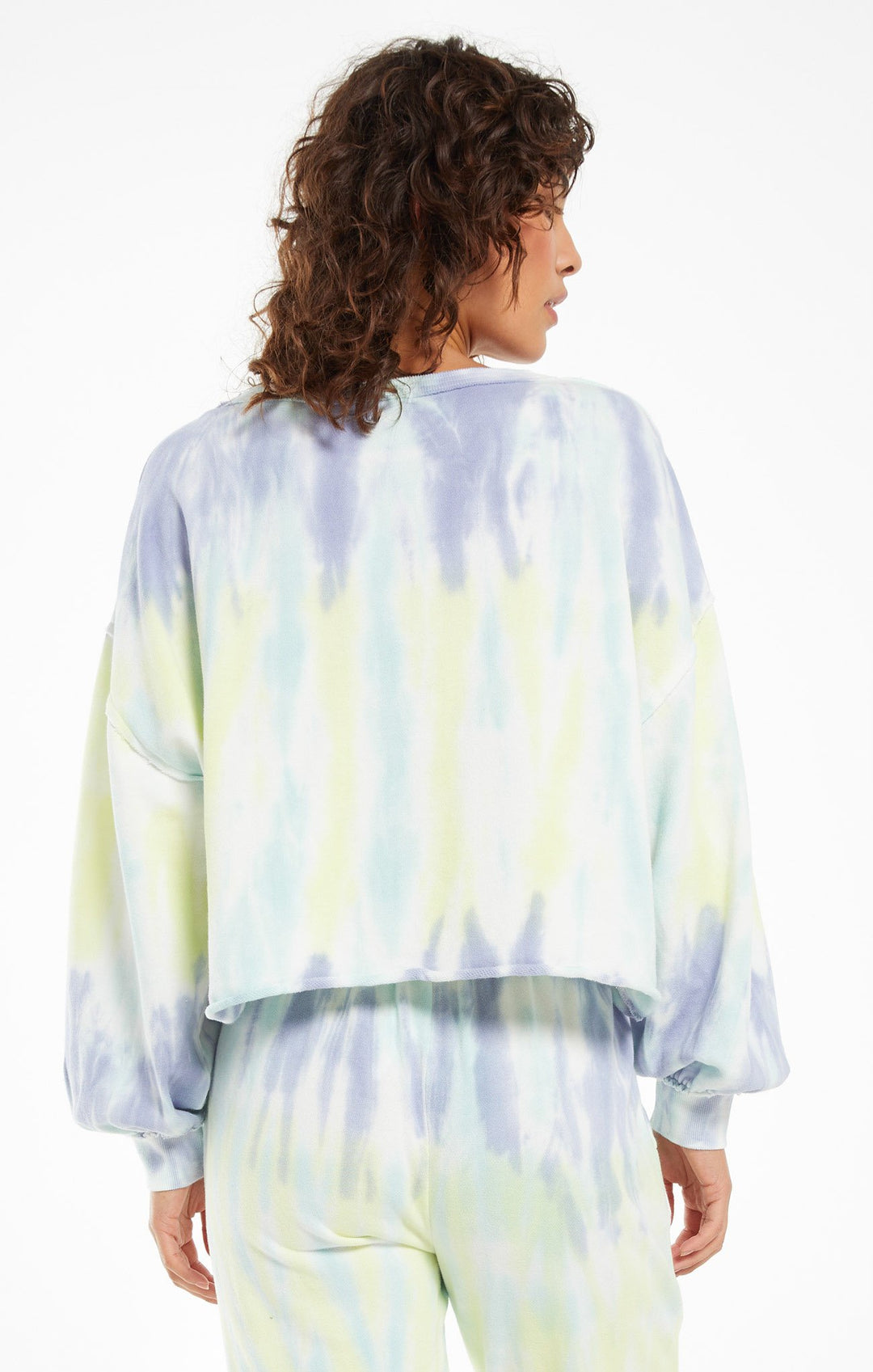 Tempest Sorbet Skies Tie - Dye Pullover - Lavender Grey | Z Supply - Clearance