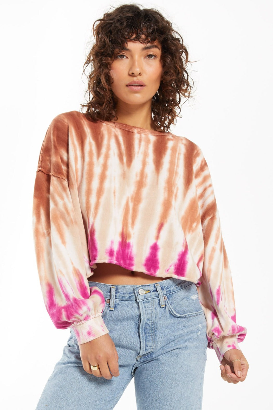 Tempest Sorbet Skies Tie - Dye Pullover - Sahara | Z Supply - Clearance