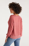 Francis Marled V-Neck Top - Rouge | Z Supply - Clearance
