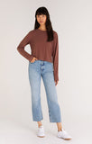 Lupita Crop Long Sleeve Top - Espresso | Z Supply - Clearance