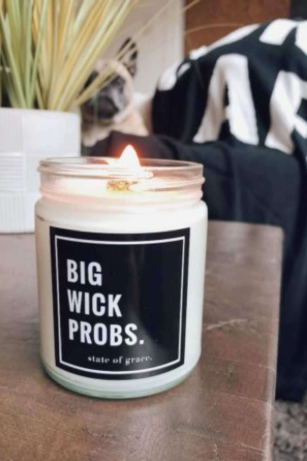Big Wick Candle | State of Grace - Clearance