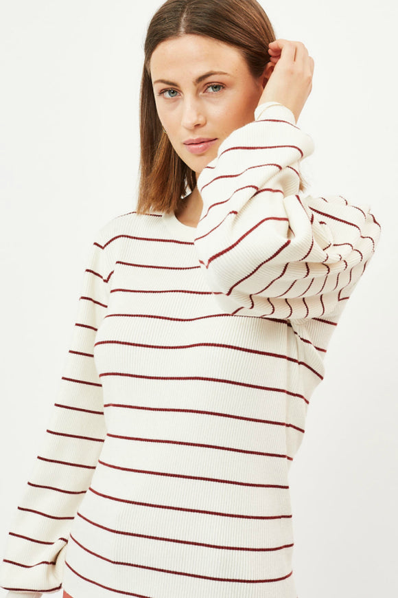 Women's stripe sweater. 