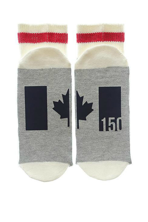 Chaussettes noires avec drapeau du Canada | Chaussette sale pour moi