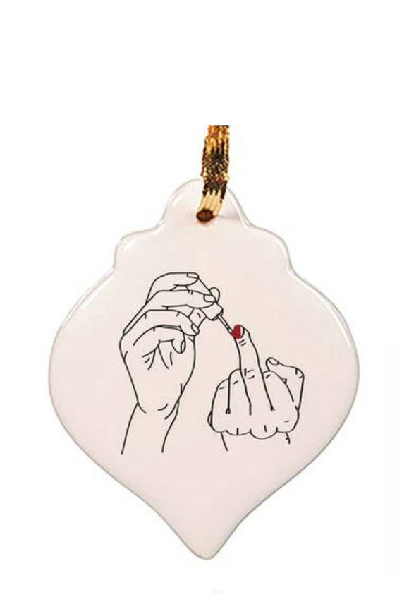 Ornament - Nail Polish Finger  | HelloGoodTime Inc.