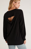 Cool Down Long Sleeve Top - Black | Z Supply