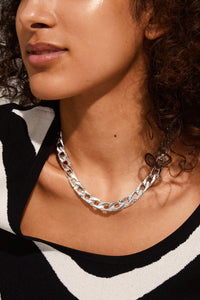 Hope Open Curb Chain Necklace - Silver | Pilgrim