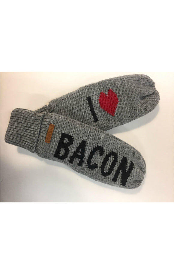 Mitaines - J'adore le bacon