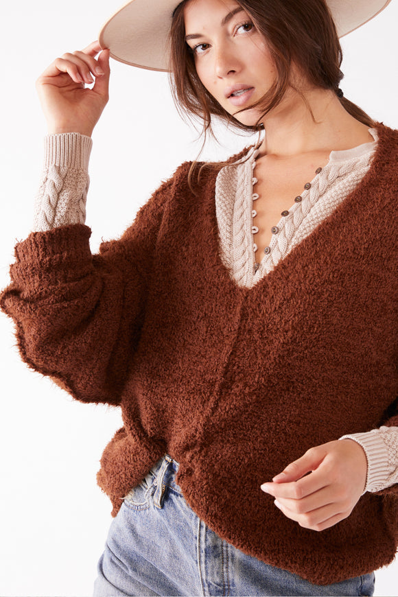 Icing V-Neck Pullover | Free People - Clearance