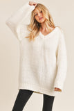 Just Vibes Chunky Pullover - Ivory | Sadie & Sage - Clearance