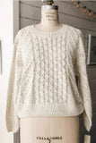 Stone Twist Cable Knit Sweater - Clearance