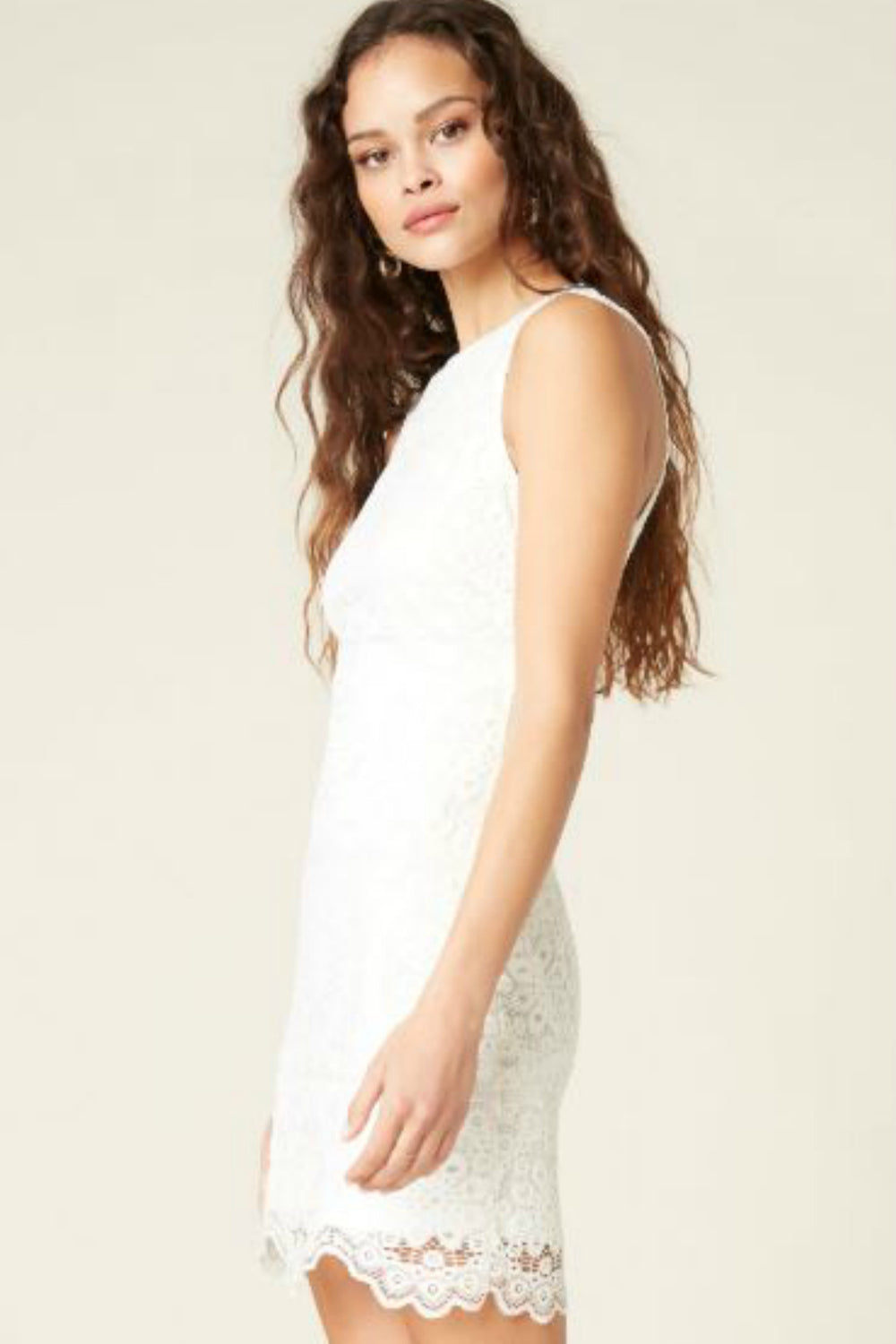 bb dakota lace white dress