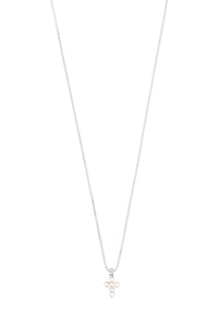 Lacey Crystal Necklace - Silver | Pilgrim
