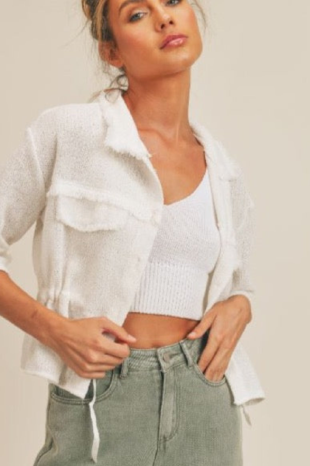 For A Moment Linen Jacket | Sage The Label - Clearance
