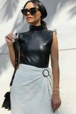 black vegan sleeveless bodysuit by bb dakota
