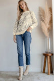 Balloon sleeve knit sweater by rd style