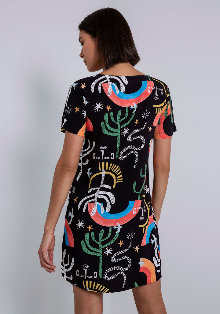 Patch Embroidery Dress - Imaginary | Lez A Lez - Clearance