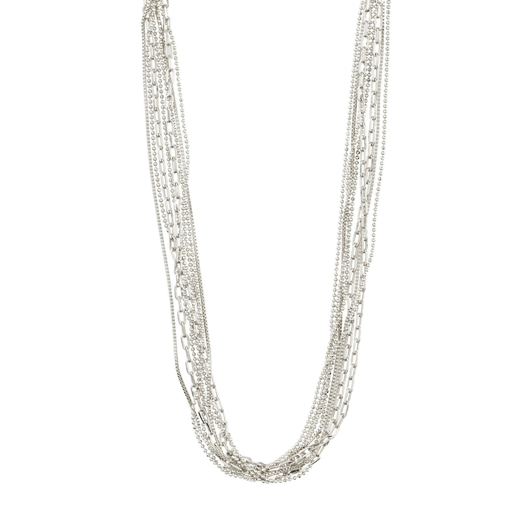 Lilly Multi Chain Necklace - Silver | Pilgrim