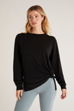 Cool Down Long Sleeve Top - Black | Z Supply