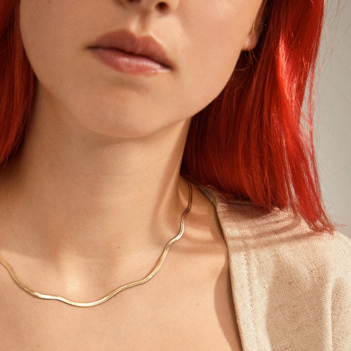 Joanna Snake Chain Necklace - Gold | Pilgrim