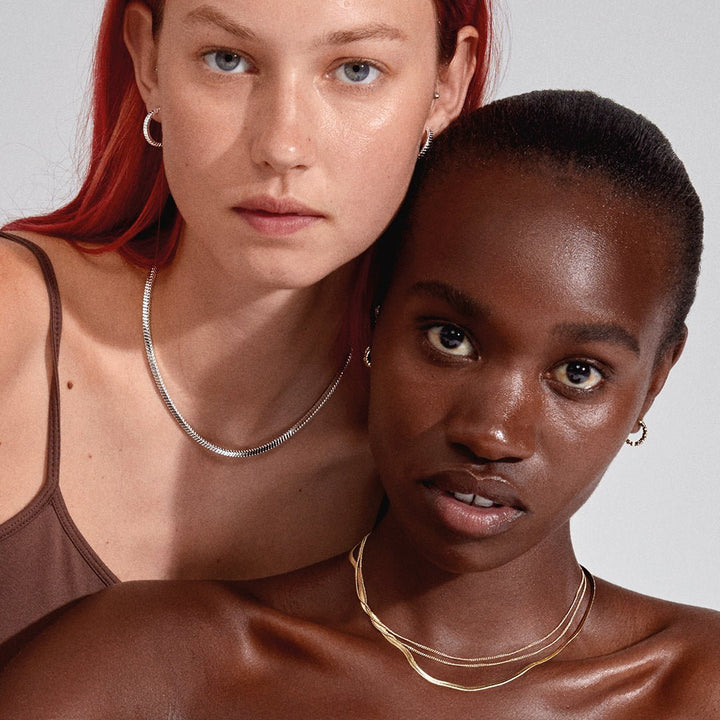 Joanna Snake Chain Necklace - Gold | Pilgrim