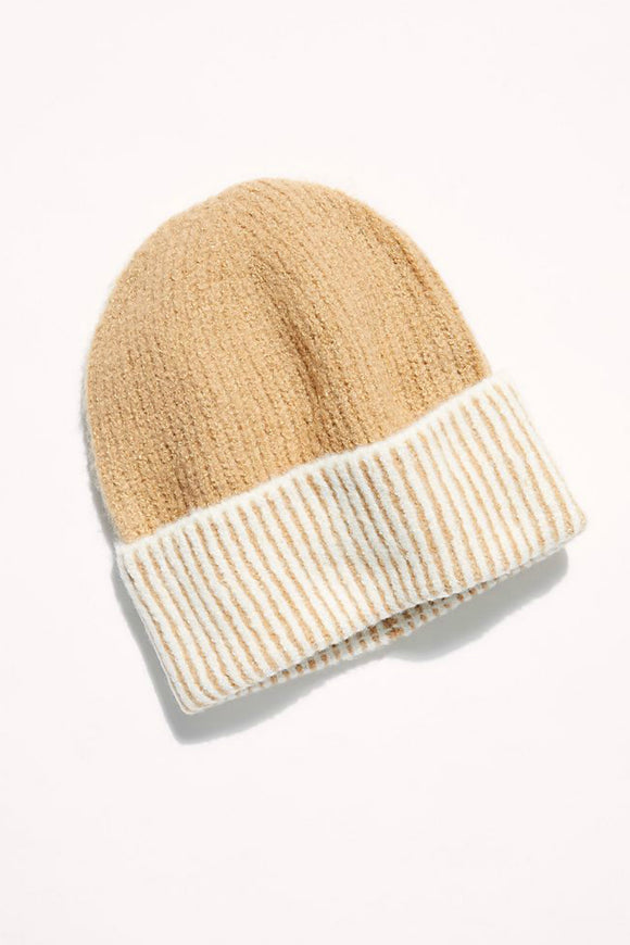 Straight Chill Ribbed Beanie - Ivory | Free People - Clearance