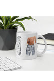 Running on Caffeine and Ripped Jeans Mug | Casey Snyder Design