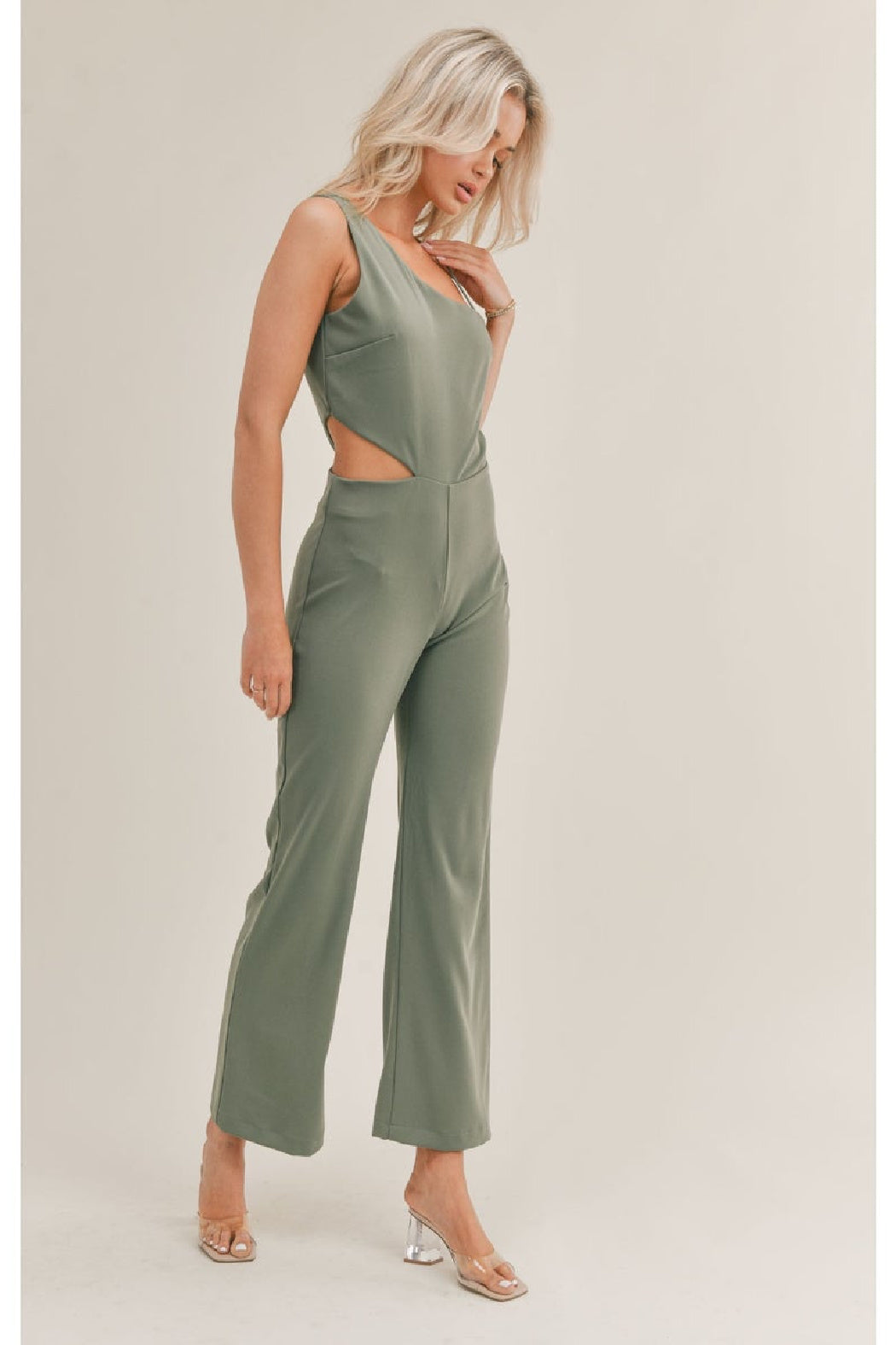 Cool Classic Jumpsuit - Olive | STL - Clearance
