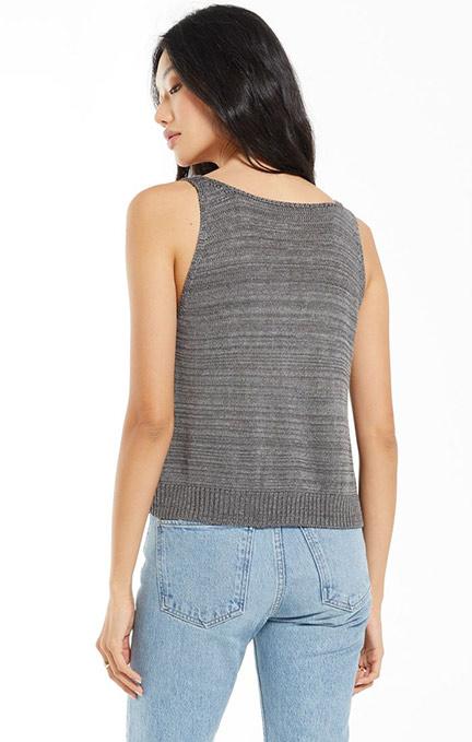 Thalia V-Neck Sweater Tank - Charcoal | Z Supply - Clearance